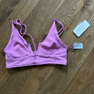 NEW‎ L Space M Siren lilac pink Ribbed V Neck SKB PTSNT21